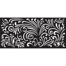 Creative Expressions Stencils by Sam Poole Swirly Wallpaper | 4 x 8 inch