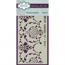 Creative Expressions Stencils by Sam Poole Distressed Wallpaper | 4 x 8 inch
