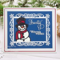 Sue Wilson Craft Dies Festive Collection Stained Glass Snowman | Set of 5