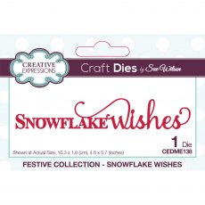 Sue Wilson Craft Dies Festive Collection Snowflake Wishes