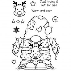 Woodware Clear Stamps Cozy Gnome Jumper | Set of 9