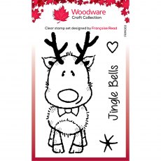 Woodware Clear Stamps Mini Rudolph | Set of 4