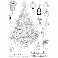 Pink Ink Designs Clear Stamp Oh Christmas Tree | Set of 15