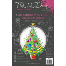 Pink Ink Designs Clear Stamp Oh Christmas Tree | Set of 15