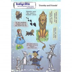 IndigoBlu A5 Rubber Mounted Stamp Dorothy and Friends | Set of 12