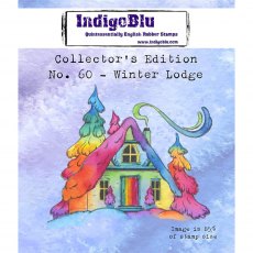 IndigoBlu A7 Rubber Mounted Stamp Collectors Edition No 60 - Winter Lodge