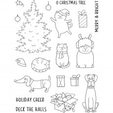 Creative Expressions Jane's Doodles Clear Stamps O Christmas Tree | Set of 19