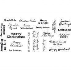 Creative Expressions Designer Boutique Clear Stamps Joyful Wishes | Set of 21