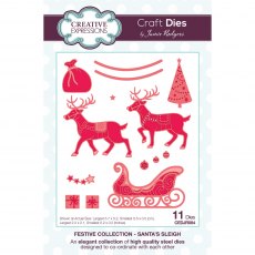 Jamie Rodgers Craft Die Festive Collection Santa's Sleigh | Set of 11