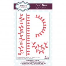 Jamie Rodgers Craft Die Festive Collection Holiday Lights Border & Corner | Set of 4