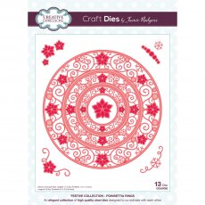 Jamie Rodgers Craft Die Festive Collection Poinsettia Rings | Set of 13