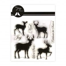 Two Jays Clear Stamp Deer Silhouette | Set of 8