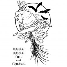 Woodware Clear Stamps Witches Hat | Set of 2