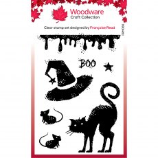 Woodware Clear Stamps Halloween Props | Set of 7