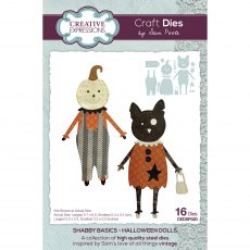 Creative Expressions Sam Poole Craft Die Halloween Dolls | Set of 16