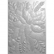 Sue Wilson 3D Embossing Folder Poinsettia Bliss