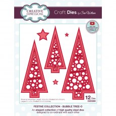 Sue Wilson Craft Dies Festive Collection Bubble Tree-O | Set of 12