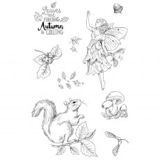 Katkin Krafts Clear Stamp Autumn Fairy | Set of 9