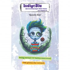 IndigoBlu A6 Rubber Mounted Stamp Spooky Boy | Set of 3