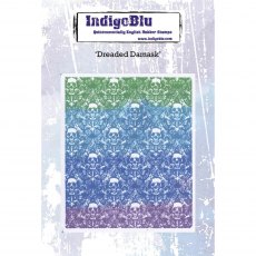 IndigoBlu A6 Rubber Mounted Stamp Dreaded Damask