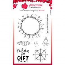 Woodware Clear Stamps Petal Doodles It's a Gift | Set of 7