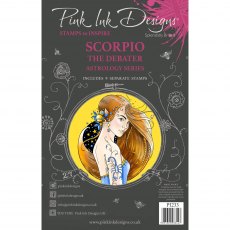 Pink Ink Designs Clear Stamp Scorpio The Debater | Set of 9