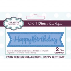 Jamie Rodgers Craft Die Fairy Wishes Collection Happy Birthday | Set of 2