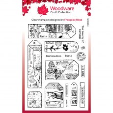 Woodware Clear Stamps Tag Collection | Set of 16