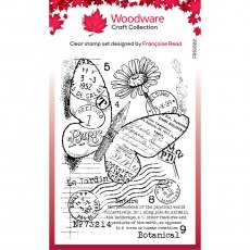 Woodware Clear Stamps Paper Nib Butterfly