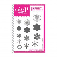 Miss P Loves Die Set Boundless Book Geo Flowers | Set of 7