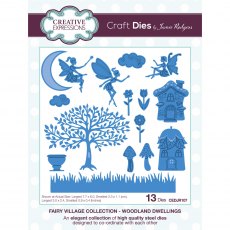 Jamie Rodgers Craft Die Fairy Village Woodland Dwellings | Set of 13