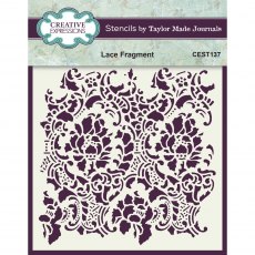 Creative Expressions Stencil by Taylor Made Journals Lace Fragment | 6 x 6 inch