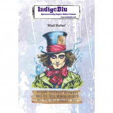 IndigoBlu A6 Rubber Mounted Stamp Mad Hatter | Set of 2