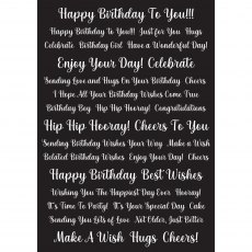 Creative Expressions Wordies Sentiment Sheets Celebrations | A5