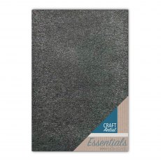 Craft Artist A4 Waterfall Glitter Card Black | 10 sheets