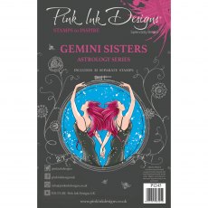 Pink Ink Designs Clear Stamp Gemini Sisters | Set of 12