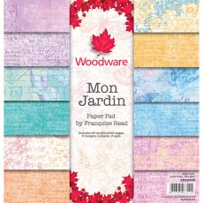 Woodware Francoise Read 8 x 8 inch Paper Pad Mon Jardin | 24 sheets