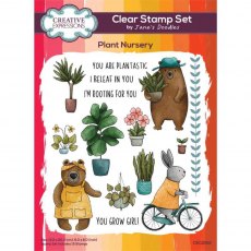 Creative Expressions Jane's Doodles Clear Stamps Plant Nursery | Set of 15