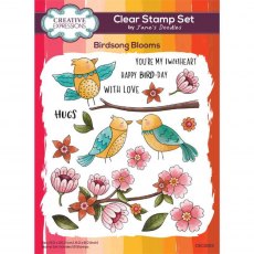 Creative Expressions Jane's Doodles Clear Stamps Birdsong Blooms | Set of 19