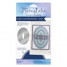 Hunkydory Moonstone Lovely Lace Nesting Dies Ovals | Set of 5