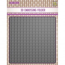 Nellie Snellen 3D Embossing Folder Knitting