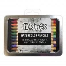 Ranger Tim Holtz Distress Watercolor Pencils Set 4 | Set of 12