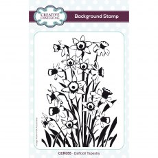 Creative Expressions Rubber Stamp Daffodil Tapestry