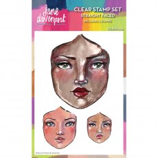 Jane Davenport Clear Stamp Straight Faced | Set of 3