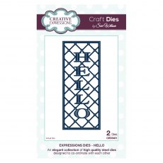 Sue Wilson Craft Dies Expressions Collection Hello | Set of 2