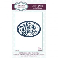 Sue Wilson Craft Dies Expressions Collection Thank You | Set of 2