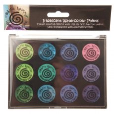 Cosmic Shimmer Iridescent Watercolour Paint Set 5 Greens & Purples