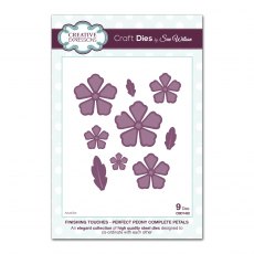 Sue Wilson Craft Dies Finishing Touches Collection Perfect Peony Complete Petals | Set of 9