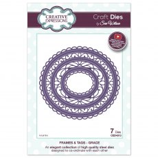 Sue Wilson Craft Dies Frames & Tags Collection Grace | Set of 7