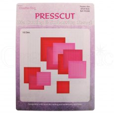 Presscut Cutting & Stitching Die Square | Set of 10